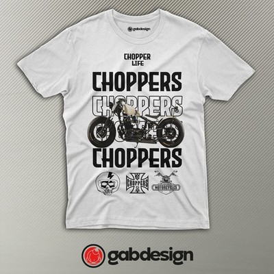 Biker Chopper Life Style T-Shirt - 100% Baumwolle