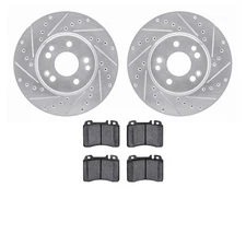 For Mercedes-Benz 500E 92-93 Brake Kit eLINE Series Drilled & Slotted Front