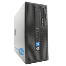 HP 800 G1 Core I3 3.40ghz 4gb 120gb Win 10 Fixed Computer Tower R Refurbished