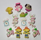 12 Vtg 1970s Avon Fragrance Glace Pin Pals & Pins Childrens Broochs Animals EUC