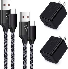 Fast Charging USB Type-C Wall Adapter for Samsung Galaxy S25/S26 with 6ft Cable