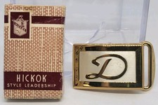 hickok belt buckle vintage w/ box monogram D style fashion master plate rare