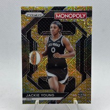 Jackie Young 2024 Panini Prizm WNBA Monopoly #WNBA15 Gold Millionaire /500