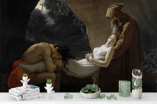 3D Entombment of Atala Oil Painting Wall Murals Wallpaper Murals Wall Sticker