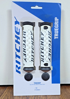 Ritchey TrueGrip VI Fahrrad Lenker Gummigriffe Farbe Schwarz & Weiß - Neu