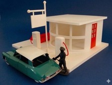 TOYANDONA Station Service Jouet Enfant - Ensemble Pompe à Essence Et Modèles DIY Réalistes