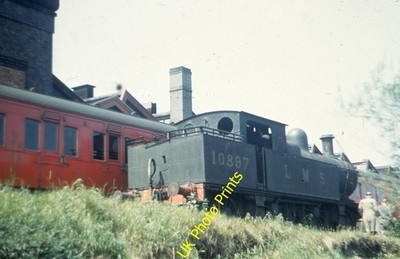 Farbschiene 35mm Slide LM51 2P 10897 L & Y 2-4-2T noch in LMS Plain Black Liver