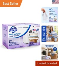 120 Count Lavender Dryer Sheets - Softening and Wrinkle Reducing for All Fabrics