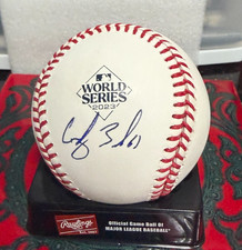 Cody Bradford Signed 2023 World Series Baseball Beckett COA Texas Rangers