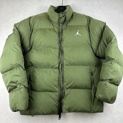 Men s Nike Air Jordan Essentials Jumpman Puffer Jacket FB7331-340 Green Size M