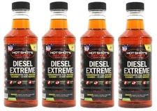 4 Pack Hot Shot's Diesel Extreme Fuel Additive 32oz Powerstroke Cummins Duramax