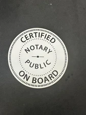 Car Magnet Set of 2 Notary Red Car Advertising Industrial Sign