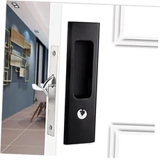  6.3" Sliding Barn Door Mortise Latch Lock Invisible Recessed 1 Pack Black