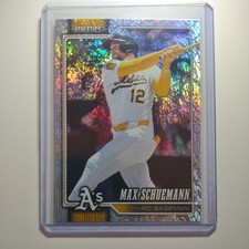 2026 Topps Series 1 Max Schuemann Sandglitter Foil #225 Parallel Athletics Card