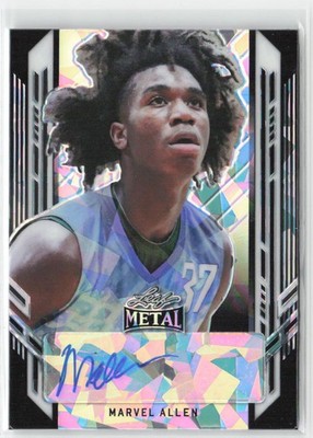 Marvel Allen 2021-22 Leaf Metal Portrait Autographs Black Crystal #/7 #PA-MA2