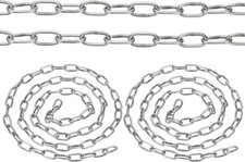 304 Stainless Steel Long Link Chain 1.2mm 1.5mm 2mm 2.5mm 3mm 4mm 5mm 6mm 16mm