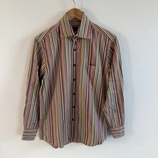 Paul Smith London Shirt Mens Small 15/38 Classic Zebra Striped Italy