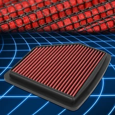 Washable Drop-In Replacement Dry Panel Air Filter For 16-19 Honda HR-V 1.8L Red