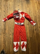 Power Ranger Red Ranger Boys Small 6/7 Halloween Costume with Mask NEW