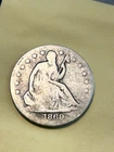 1869 Liberty Seated Half Dollar Philadelphia Early Silver Half TOUGH DATE! GOOD