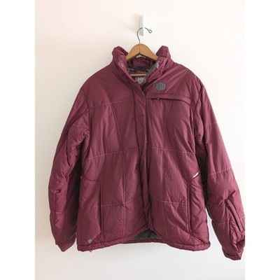 Helly Hansen Goose Down Puffer Ski Jacket Burgundy XL Detachable Hood ZN 65048 A