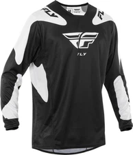 Fly Racing Kinetic Sym Jerseys Lg Black/White