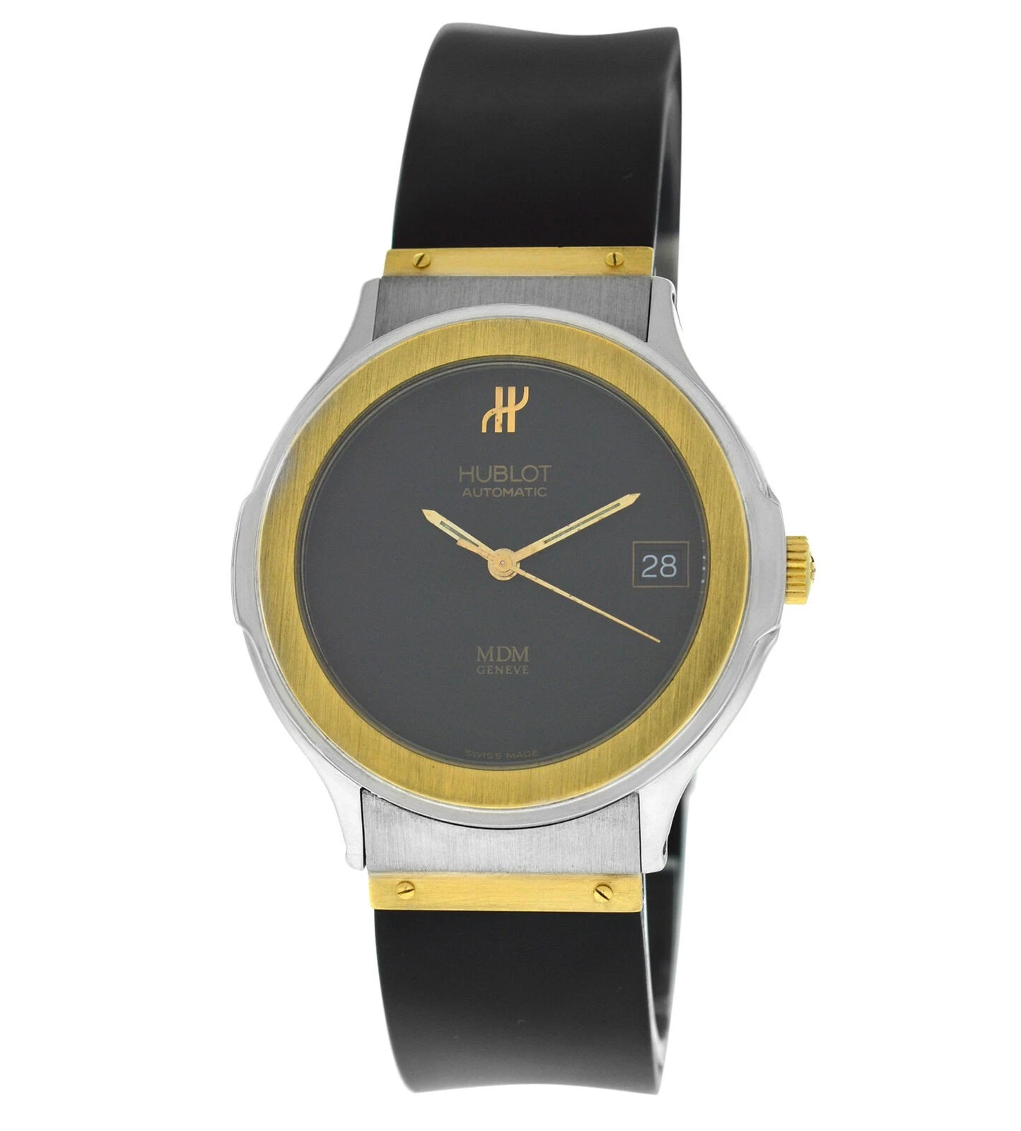 Hublot — Hublot MDM Classic 1530.1 18k Yellow Gold Steel Date 36MM Unisex Automatic Watch