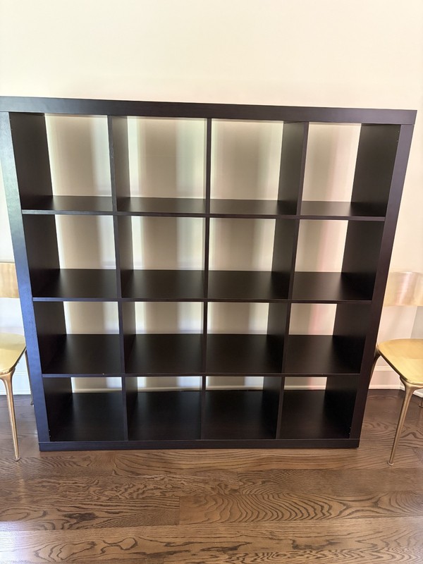 square storage unit; large and sturdy; can hold books or other items
