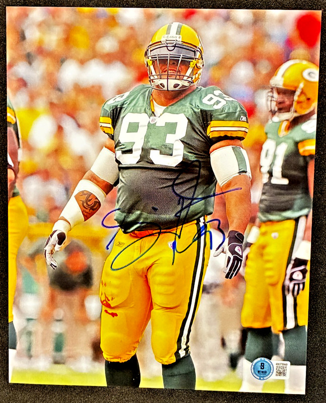 GILBERT BROWN SIGNED 8X10 PHOTO - (Beckett) Green Bay Packers (GBHOF) SB XXXI