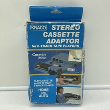 Vintage KRACO Stereo Cassette Adaptor for 8 Track Tape Players - Model KCA-7