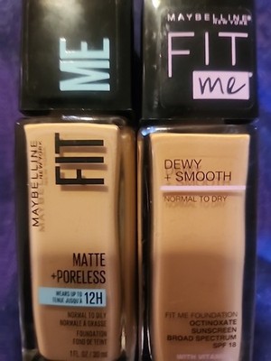 SOLD SEPERATELY...Maybelline Fit Me Matte & Poreless Foundation 125 Nude Beige