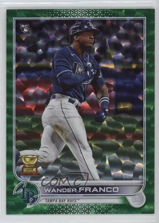 2022 Topps Series 1 Green Foil 76/499 Wander Franco #215 nd3