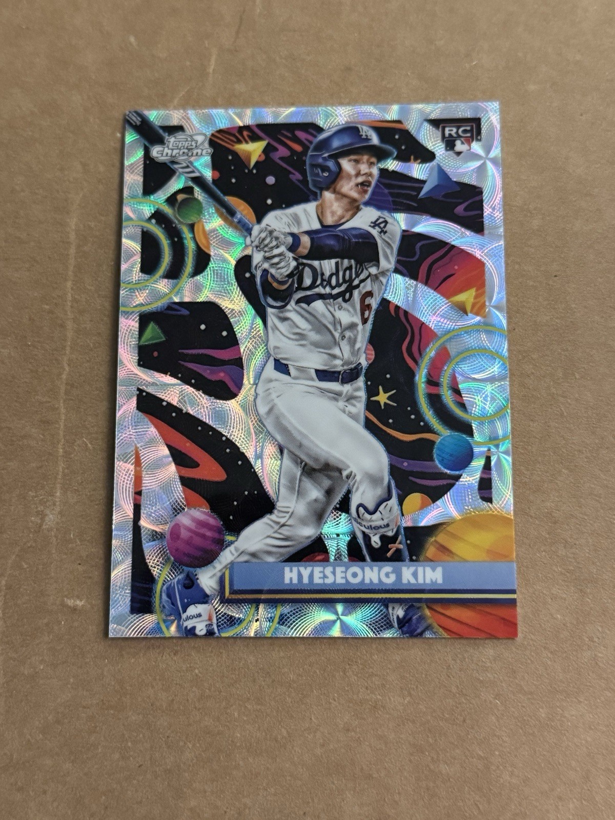 2025 Topps Cosmic Chrome Hyeseong Kim Nucleus Los Angeles Dodgers Rookie #181