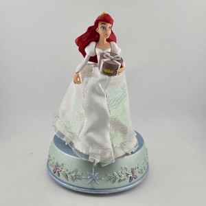 Vintage Gemmy Disney The Little Mermaid Ariel 7.75" Christmas Music Box