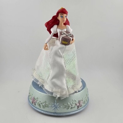 Vintage Gemmy Disney The Little Mermaid Ariel 7.75'' Christmas Music Box