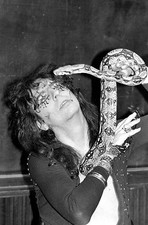 Image of Alice Cooper flew in from the United States 1975 Historic Old Photo