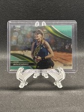 2025 Topps Chrome Genie Bouchard Aqua Refractor # 3/199