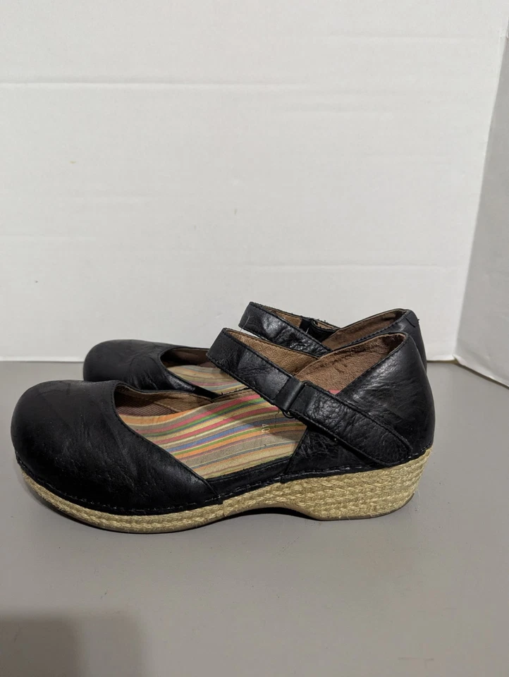 Dansko Jute Mary Jane Clogs, Women's Size EU 40 (US 10-10.5), Black - Image 3 of 4