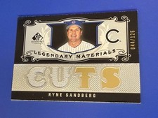2007 SP Legendary Cuts Materials Ryne Sandberg #LM-RS Dual Game-Used Jersey /125