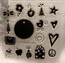 Close To My Heart  B1019 CELEBRATIONS      My Acrylix Stamp Set Acrylic Gift Tag