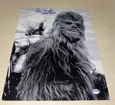 Peter Mayhew Signed 11x14 Photo Star Wars A New Hope Chewbacca PSA