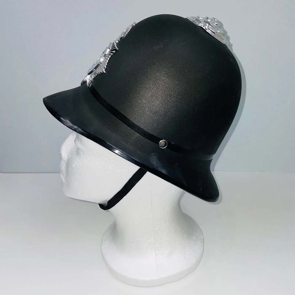 Disfraz de oficial de policía negro británico disfraz plateado teatro disfraz Halloween Foto 4 de 4