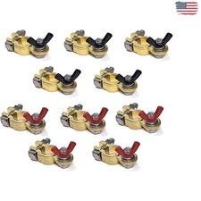 5 Pairs Marine Grade Brass Battery Terminals - Heavy Duty Corrosion Resistant