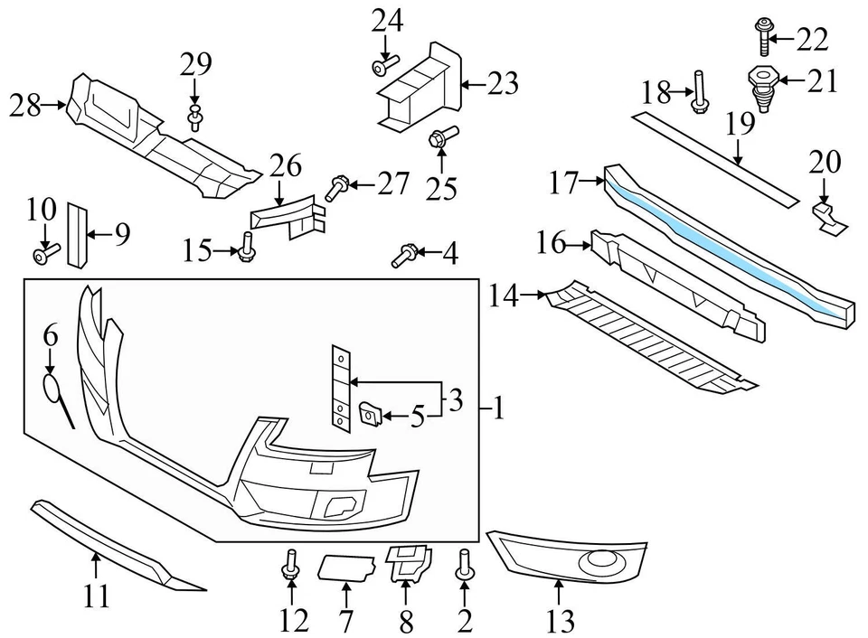 2008-2012 AUDI A5 QUATTRO - Front Bumper Reinforcement BAR / BEAM 8K0807113E - Image 4 of 4