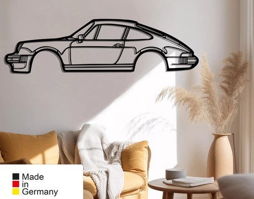 Coche deportivo clásico silueta, mural, decoración de pared adecuado para 911 modelo 930 - Imagen 2 de 9