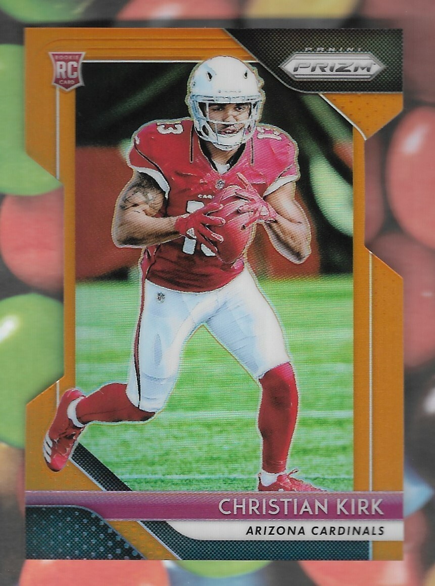 CHRISTIAN KIRK 2018 PANINI PRIZM ORANGE SP ROOKIE RC SP #'D /249 NFL