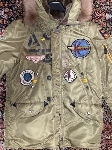 Vintage Parka with patches - Avirex XL - Picture 11 of 11