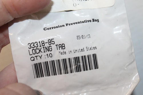 NEW 10 GENUINE Harley Lock Tab Washers 33318-85 Primary Cover FL FX OEM - 第 3/7 張圖片