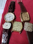 Certina, invicta lot of wrist watches and movements ,quartz, for parts 232