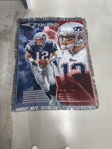 Tom Brady Nfl New England Patriots Woven Throw Blanket 48 X 60 Ebay